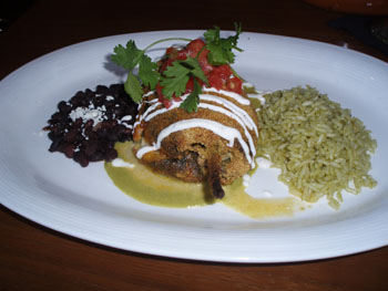 Rock Shrimp Chili Relleno