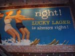 Vintage Lucky Lager billboard 