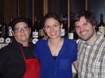 Traci Hurlow ,Proprietor/Sommelier Carolyn Johnson and Esteban Brunello