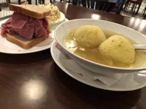 Matzo Ball Soup & Half Sandwich