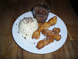 Horchata Ice Cream and Churros